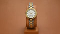 Michael Kors Two-Tone Gold & Silver Watch – Elegant Crystal Accent Women's Timepiece
